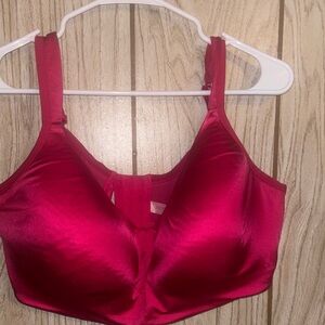 Cacique Satin Full-Coverage Bra in Bright Fuchsia